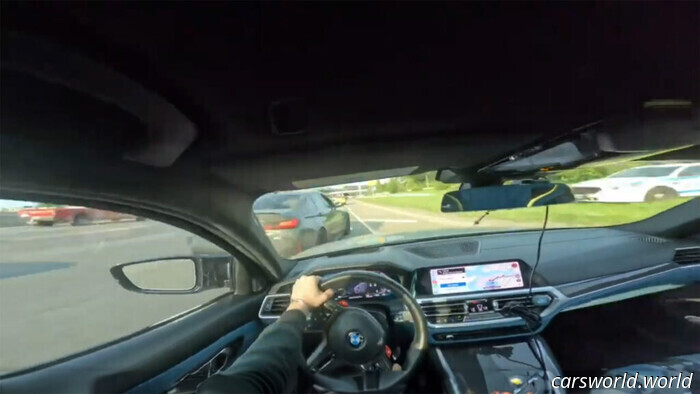 Street Racing Mayhem Concludes With Consequences as BMW Drivers Wreck Right Before a Police Officer | Carscoops